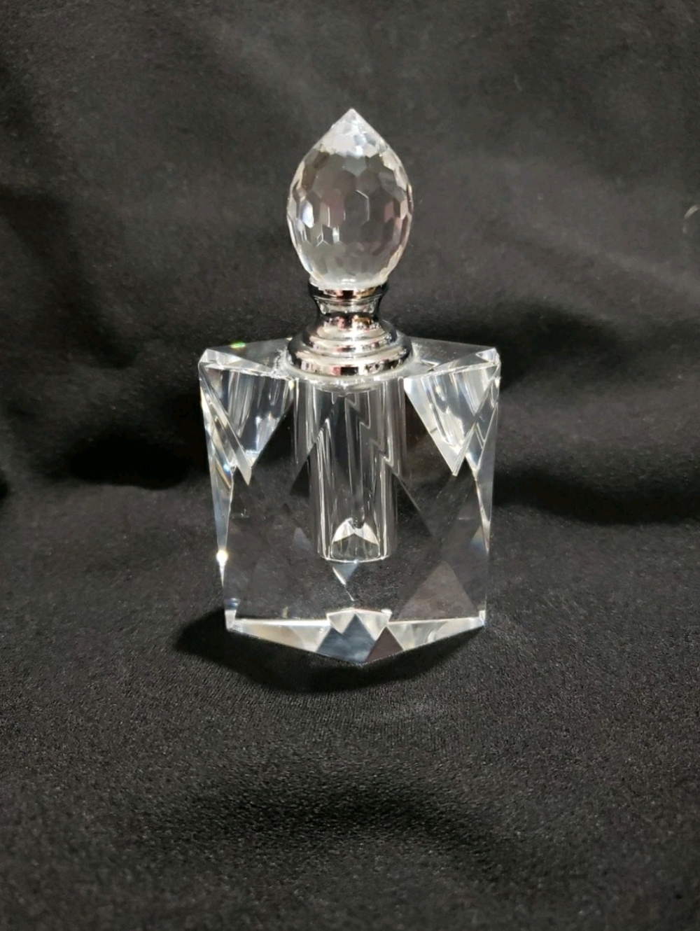 Crystal Perfume Bottle With Screw In Dauber